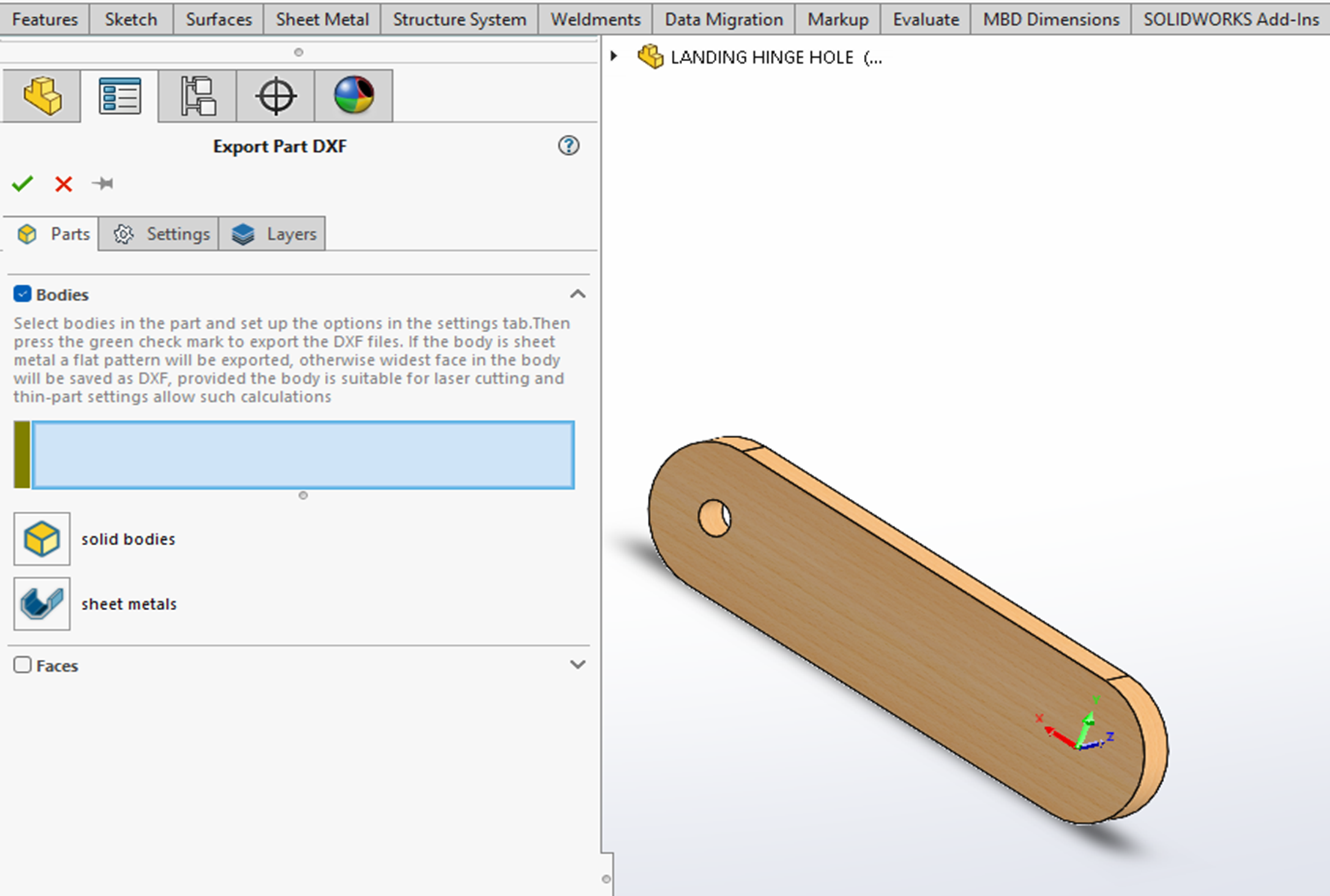 smart detection of thin parts